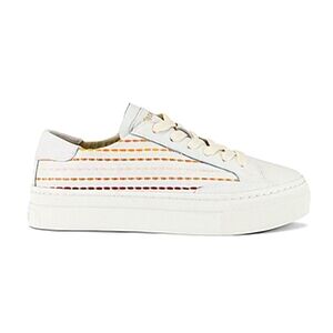 Soludos quilted striped leather sneakers